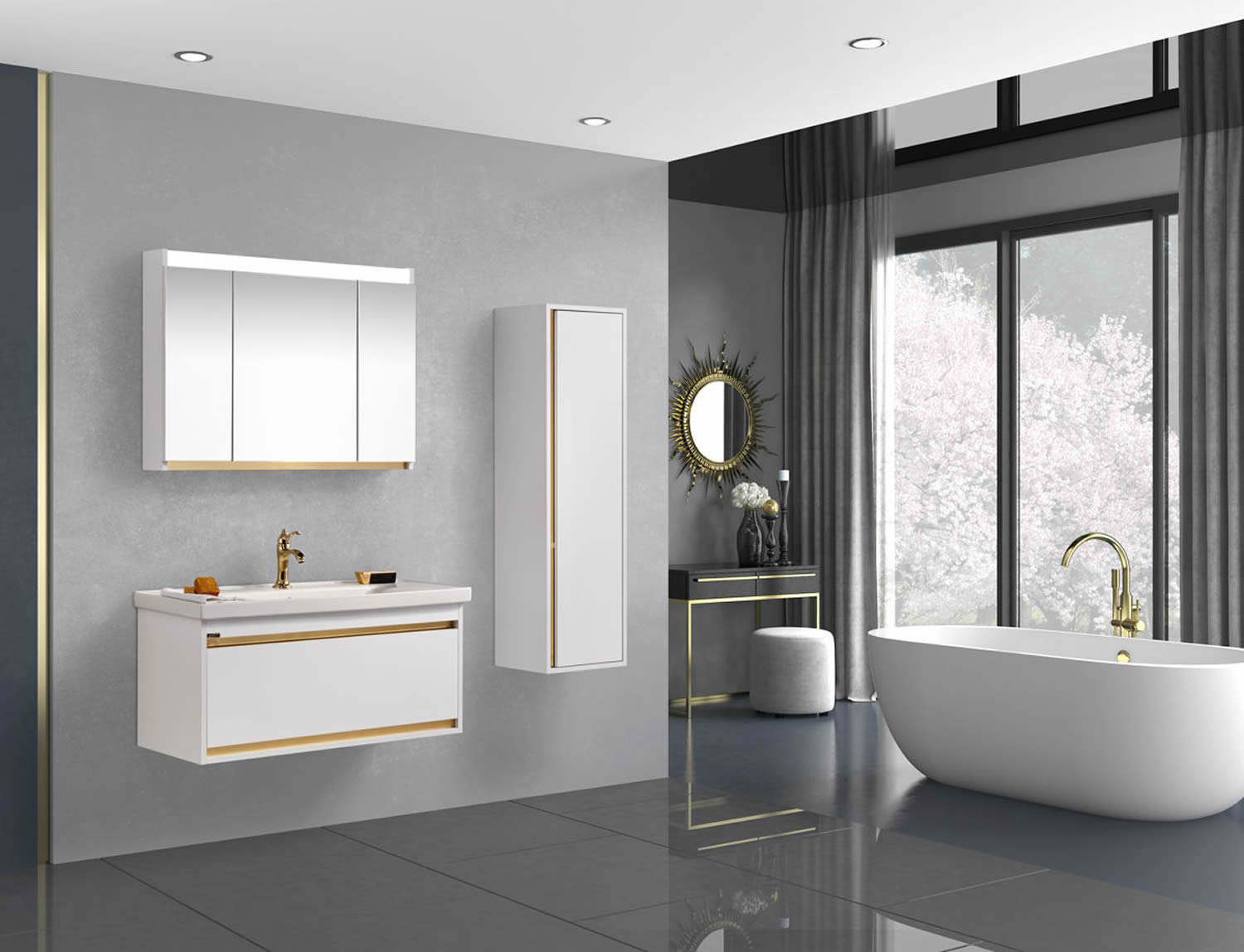 gold-debora-100-cm-banyo-dolabı